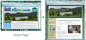 Former LPA Website [left] and New Look